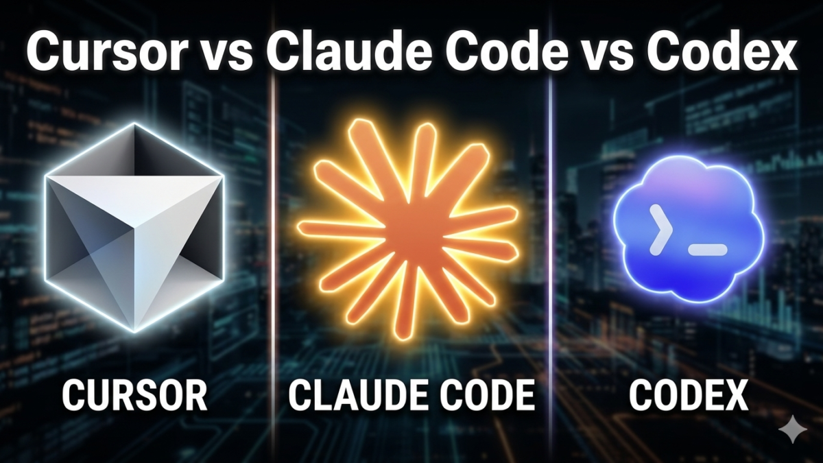 Cursor vs Claude Code vs Codex— 2026년 기준 비교