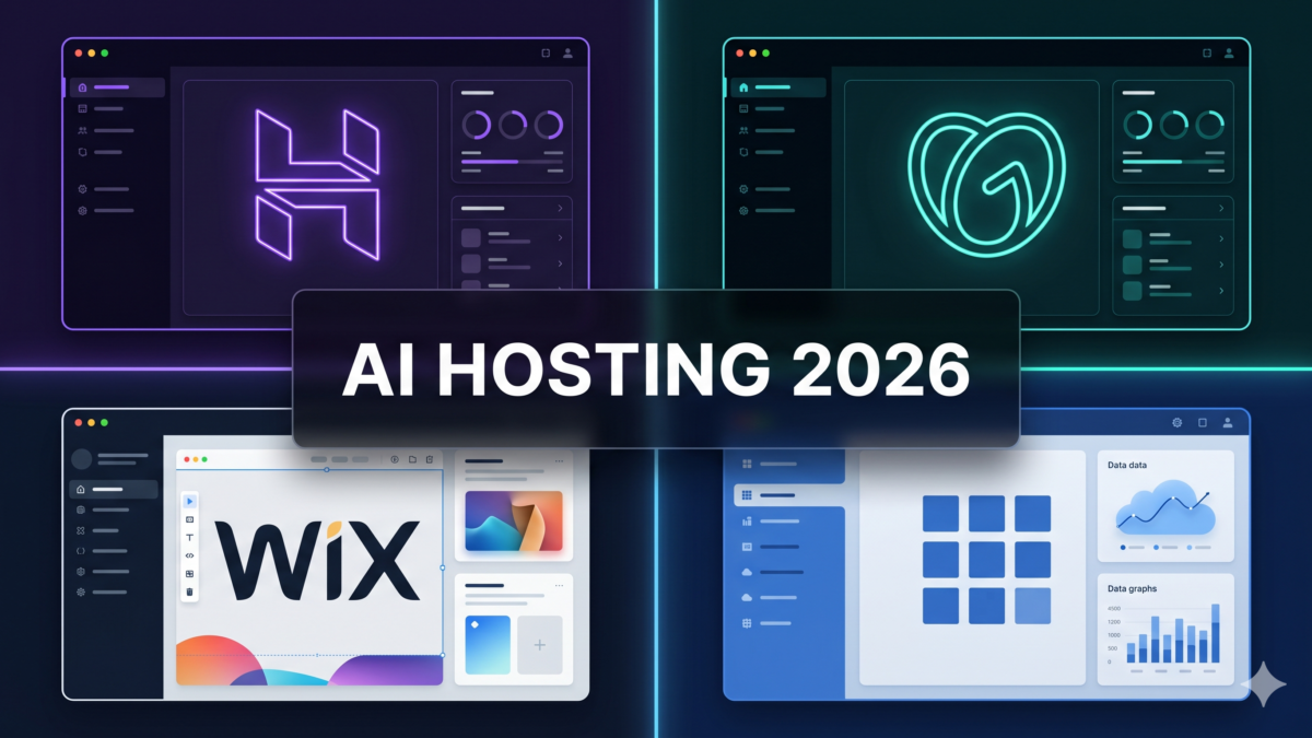 AI 웹호스팅 비교 2026: Hostinger·GoDaddy·Wix·Bluehost, 실제로 뭐가 다를까